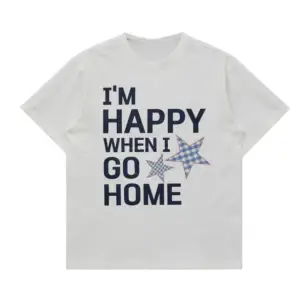 Beyaz Harajuku Gotik Punk Karikatür Yuvarlak Boyun Yaz Ulzzang Hip-Hop Gev