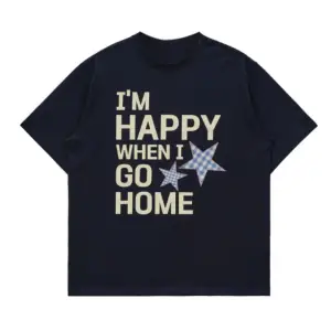 Beyaz Harajuku Gotik Punk Karikatür Yuvarlak Boyun Yaz Ulzzang Hip-Hop Gev