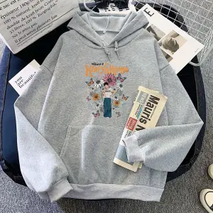 Beyaz Harrys evi Hoodie karikatür moda grafiksonbahar Hoody yaygın