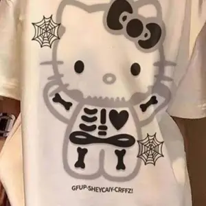 Beyaz Hello Kitty Spooky Skeleton Unisex