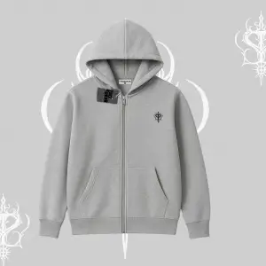 Beyaz Hırka Sweatshirt Özel logolu