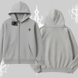 Beyaz Hırka Sweatshirt Özel logolu