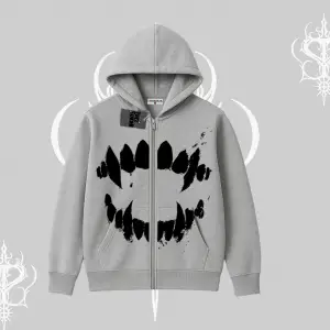 Beyaz Hırka Sweatshirt Vampir Dış