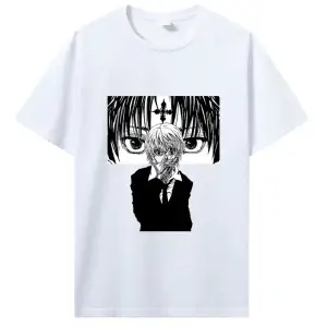 Beyaz Japon animesi Kurapika Harajuku Sokak Tarzı Unisex kad