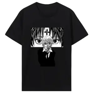 Beyaz Japon animesi Kurapika Harajuku Sokak Tarzı Unisex kad