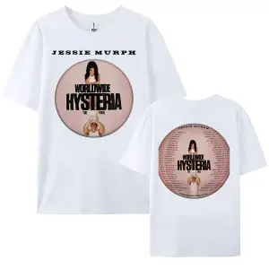 Beyaz JESSIE MURPH The Worldwide Hysteria Tour Cotton Summer Unisex Streetwear Hip Hop