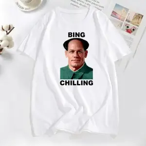 Beyaz John Xina Bing Chilling John Cena Vintage Siyah günlük Yaz ka