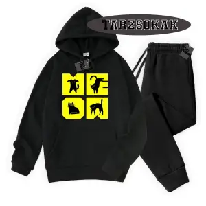 Beyaz Kapşonlu Cat KEDİ Detaylı ikili TAKIM