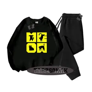 Beyaz Kapşonlu Cat KEDİ Detaylı ikili TAKIM