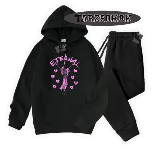 Beyaz Kapşonlu Eternal Detaylı ikili TAKIM