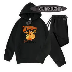 Beyaz Kapşonlu Oranges Detaylı ikili TAKIM