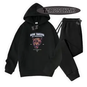 Beyaz Kapşonlu Reason Detaylı ikili TAKIM