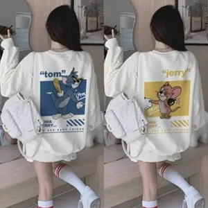 Beyaz Kapşonlu Sweatshirt Çift Sevgili Kombinleri Couple Clothing