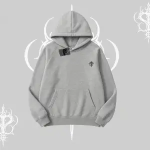 Beyaz Kapşonlu Sweatshirt Özel logolu