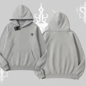 Beyaz Kapşonlu Sweatshirt Özel logolu