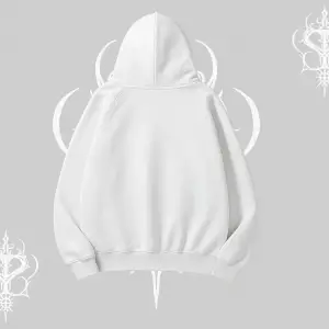 Beyaz Kapşonlu Sweatshirt Spider Undercover