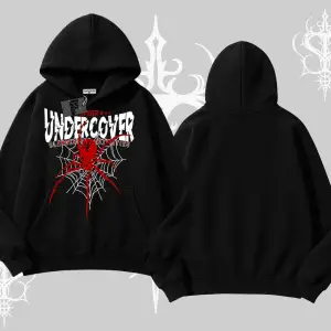 Beyaz Kapşonlu Sweatshirt Spider Undercover