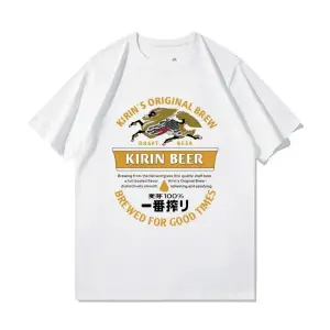 Beyaz Karikatür Baskılar Gevşek O-Boyun Yumuşak Yaz