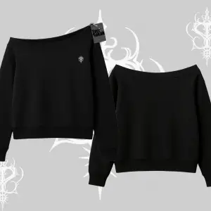 Beyaz Kayık Yaka Sweatshirt Özel logolu