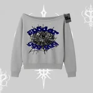 Beyaz Kayık Yaka Sweatshirt Sp55der