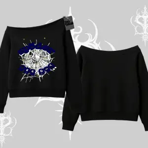 Beyaz Kayık Yaka Sweatshirt Sp55der
