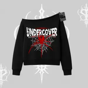 Beyaz Kayık Yaka Sweatshirt Spider Undercover