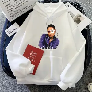 Beyaz kıcı Kehlani Crash Hoodies Grafik Elbise Sudaderas Para Mujer uKa