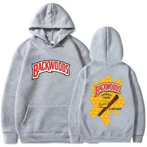Beyaz kıyafetleri Backwoods GrafikSıcak Rahat u Streetwear