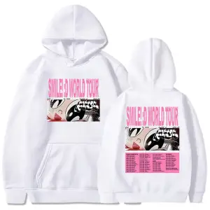 Beyaz kıyafetleri Porter Robinson Gülümseme Dünya Turu Sudaderas Para