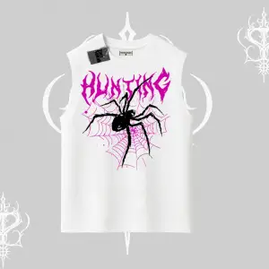 Beyaz Kolsuz Tişört Autumn Spider