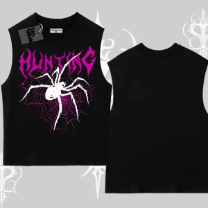 Beyaz Kolsuz Tişört Autumn Spider