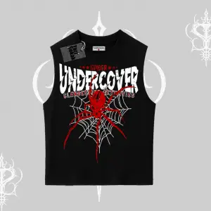 Beyaz Kolsuz Tişört Spider Undercover