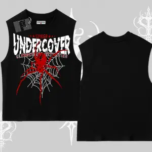 Beyaz Kolsuz Tişört Spider Undercover