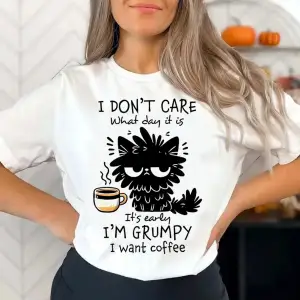 Beyaz Komik Kedi Genç Vintage Kore i Renkli Grunge Grafik Grafik Pastel 80