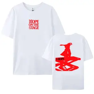 Beyaz Kore Şarkıcı J-Hope Sahnede Turu Unisex Sokak Grafik Hi