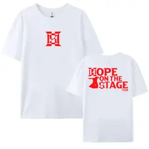 Beyaz Kore Şarkıcı J-Hope Sahnede Turu Unisex Sokak Grafik Hi