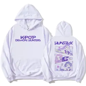 Beyaz KPop Demon Hunters Saja Boys Derpy TigerModa Film Baskıl