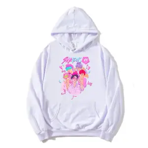 Beyaz KPop Demon Hunters Saja Boys Derpy TigerModa Film Baskıl