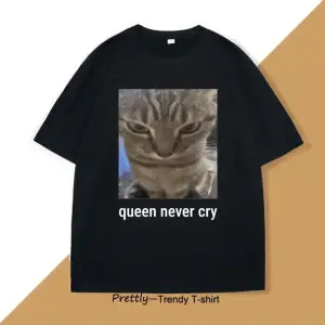 Beyaz Kraliçe Asla Ağlama Meme Komik leri Meme Aptal Kedi Mizah Ba