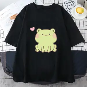 Beyaz Kurbağa leri Yaz Orijinal Baskı japon animesi Karikatür Harajuku