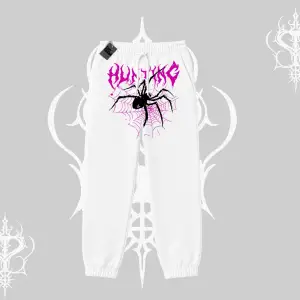 Beyaz Lastikli Eşofman Altı Autumn Spider