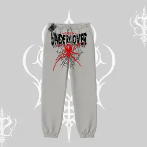 Beyaz Lastikli Eşofman Altı Spider Undercover