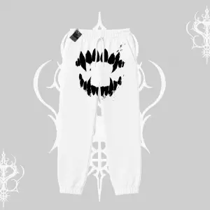 Beyaz Lastikli Eşofman Altı Vampir Dış