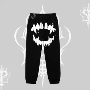 Beyaz Lastikli Eşofman Altı Vampir Dış