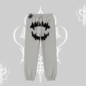 Beyaz Lastikli Eşofman Altı Vampir Dış