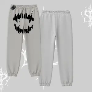 Beyaz Lastikli Eşofman Altı Vampir Dış