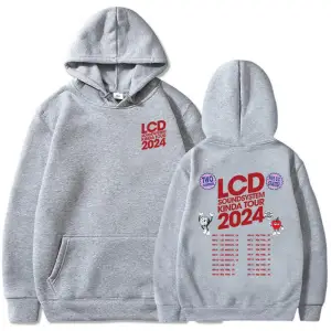 Beyaz LCD Soundsystem Electronic Rock Band Hoodies Tour Graphic Printing Clo