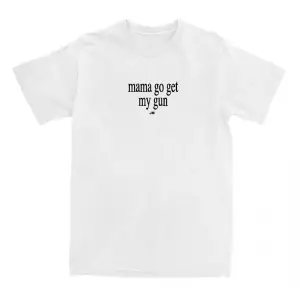 Beyaz Mama Go Get My Gun Bang Bang Tee JESSIE MURPH Şarkıcı baskılı Yaz O-Boyun