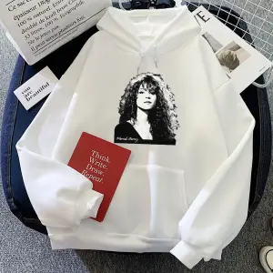 Beyaz Mariah Carey Hoodies Hoodies dera Roupas Femininas
