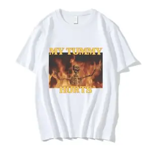 Beyaz Marka Tee Vintage Yaz Sokak Grafik